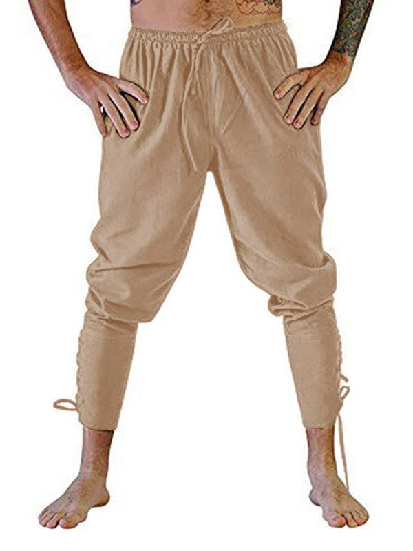 Stylish Men's Cuffed Ankle Trousers for Effortless Casual Elegance - MENLL