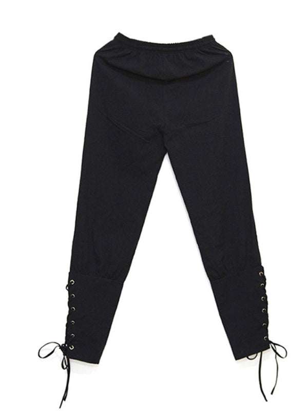Stylish Men's Cuffed Ankle Trousers for Effortless Casual Elegance - MENLL