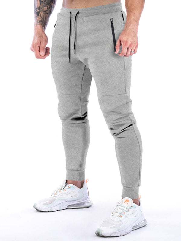 Men's Versatile Fitness Training Pants with Convenient Back Towel Hold