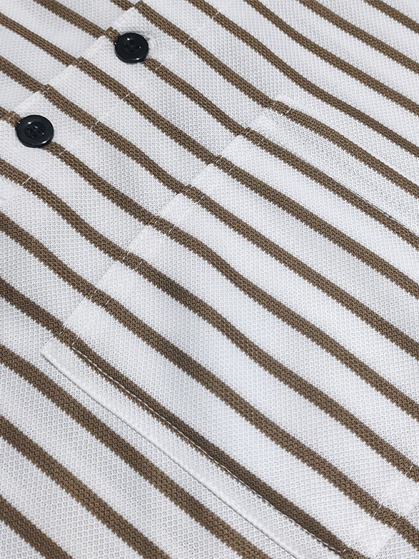 Cozy Autumn Striped Long Sleeve Henley Tee for Effortless Style and Comfort