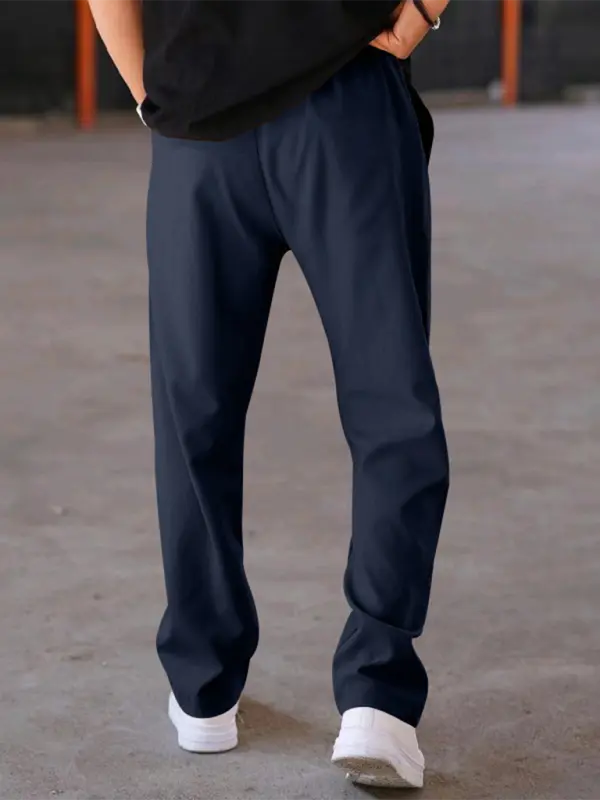 MENLL Beige Sports Trousers Men's Casual Relaxed Fit Versatile Ultimate by MENLL