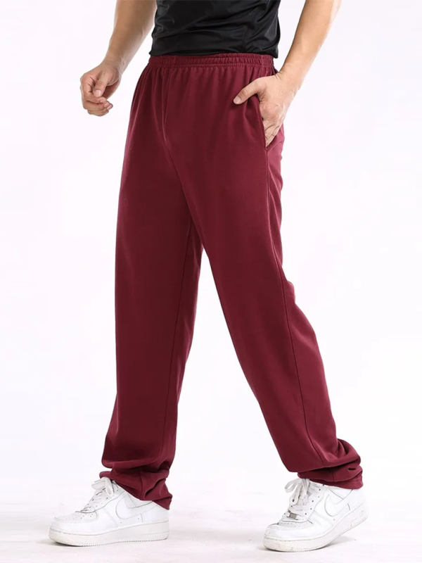 Effortlessly Stylish: Men's Lightweight Casual Loose-Fit Trousers in Solid Colors - MENLL