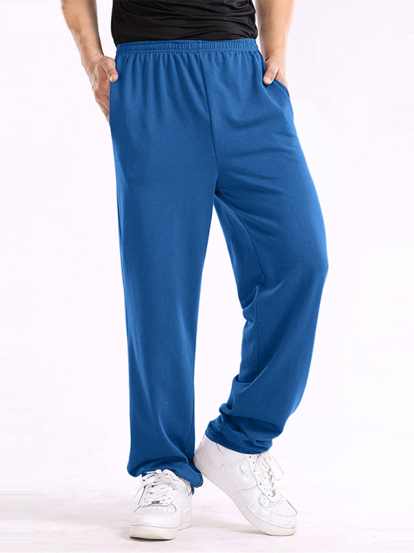 Effortlessly Stylish: Men's Lightweight Casual Loose-Fit Trousers in Solid Colors - MENLL