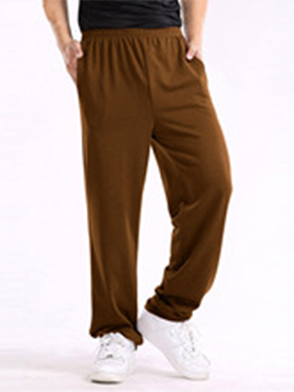 Effortlessly Stylish: Men's Lightweight Casual Loose-Fit Trousers in Solid Colors - MENLL