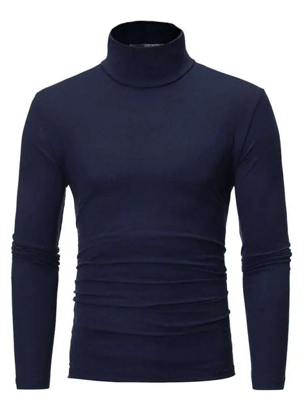 MENLL Turtleneck Knit Men's Casual Pullover Sweater Warm Winter Wear by MENLL