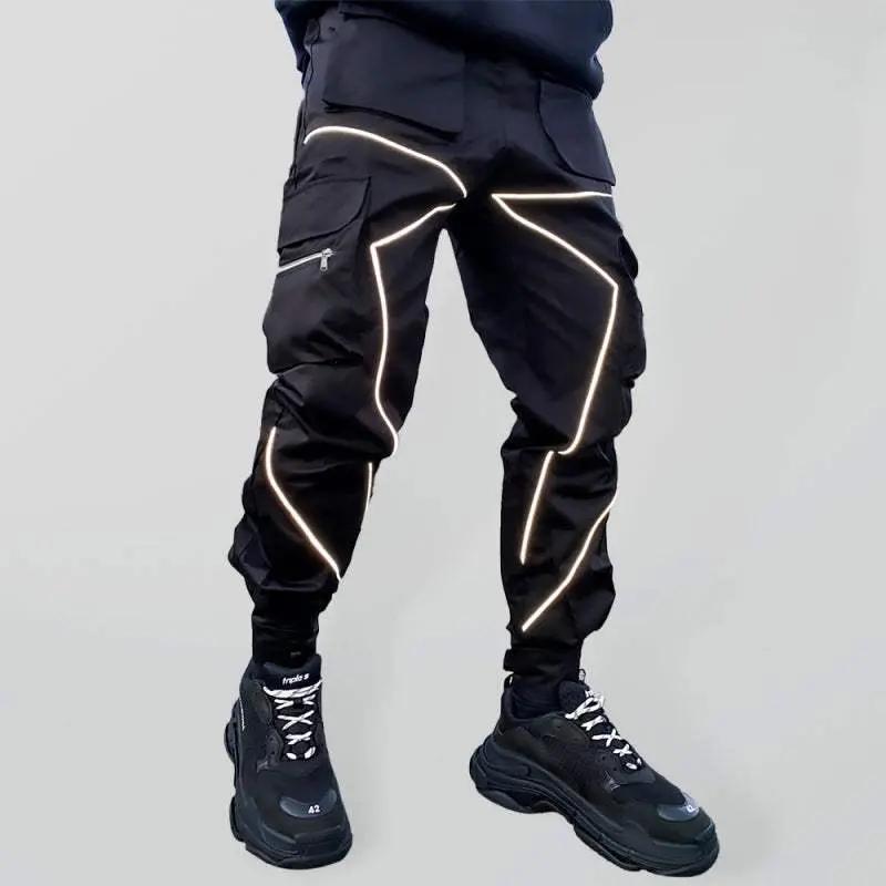 Stylish Men's Loose-Fit Multi-Pocket Cargo Pants for Effortless Street Style - MENLL