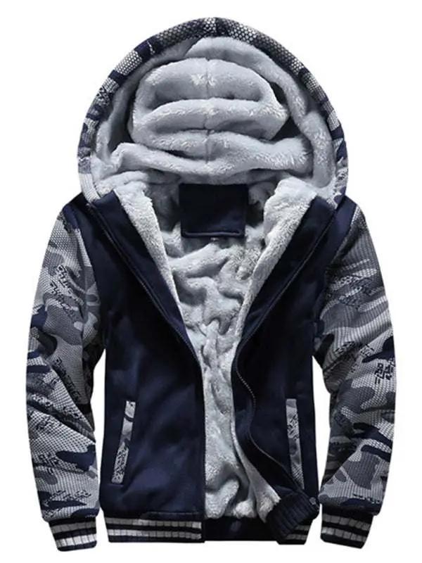 Ultimate Camouflage Cardigan: Men's Cozy Sports Sweater for Casual Warmth - MENLL