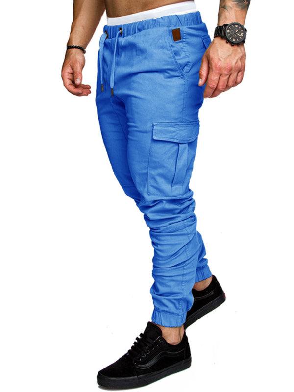 Men's Versatile Elastic Waist Baggy Trousers for Effortless Casual Style - MENLL