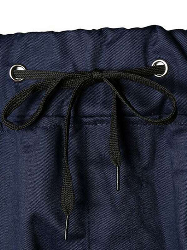 Stylish Men's Zipped Contrast Casual Trousers for Effortless Style and Comfort - MENLL