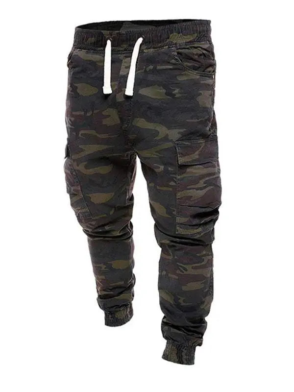 MENLL Camouflage Cargo Pants Men's Casual Outdoor Trousers Comfort Fit by MENLL