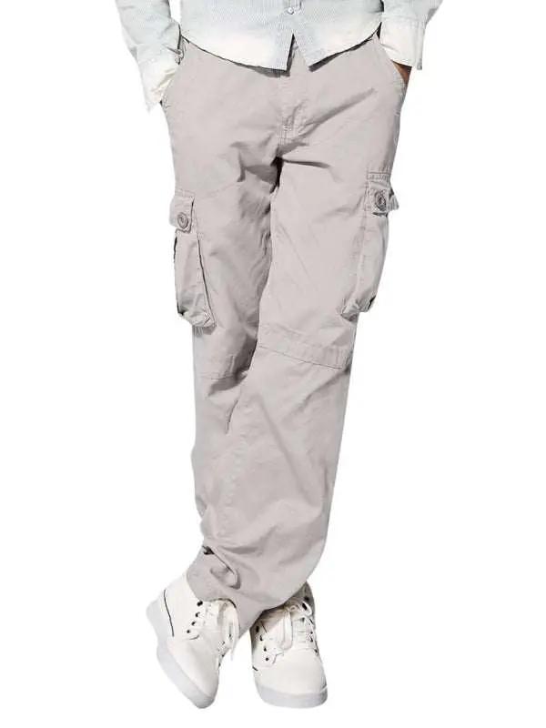 Versatile Multi-Pocket Casual Cargo Pants for Men – Comfort Meets Style - MENLL
