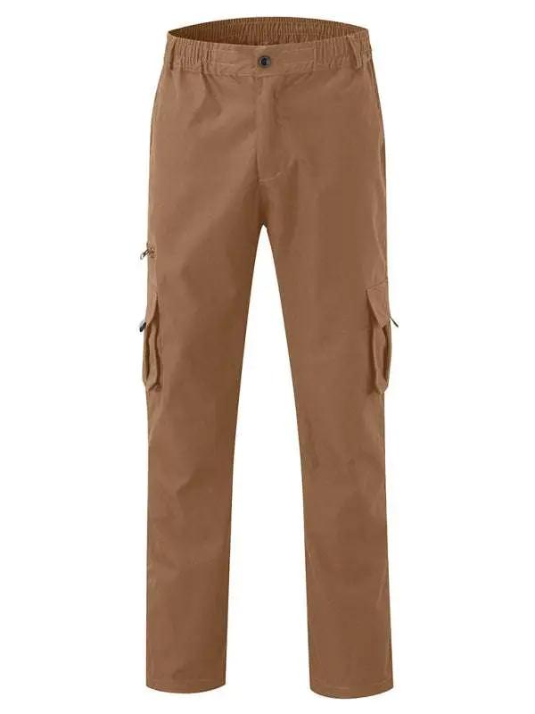 Men's Stylish Multi-Pocket Relaxed Fit Cargo Pants for All Seasons - MENLL