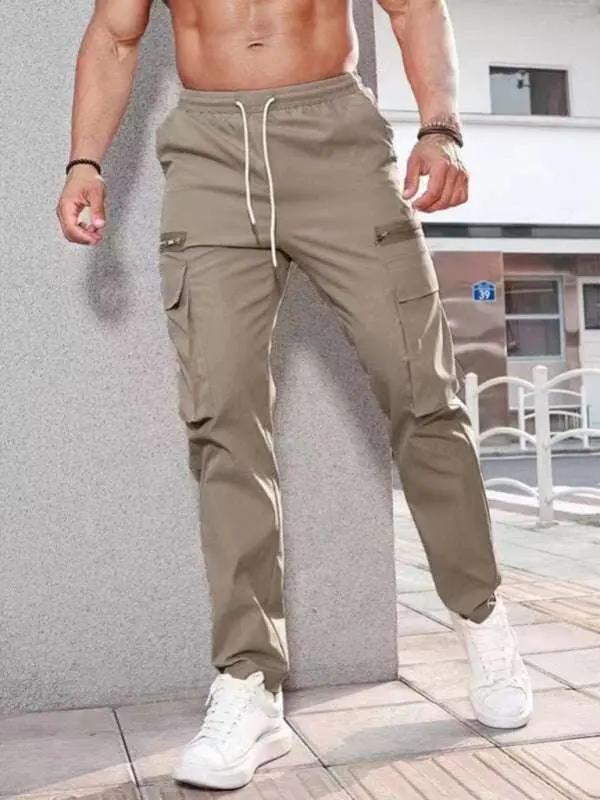 Stylish Men's Zippered Casual Sports Overalls for All Seasons - MENLL