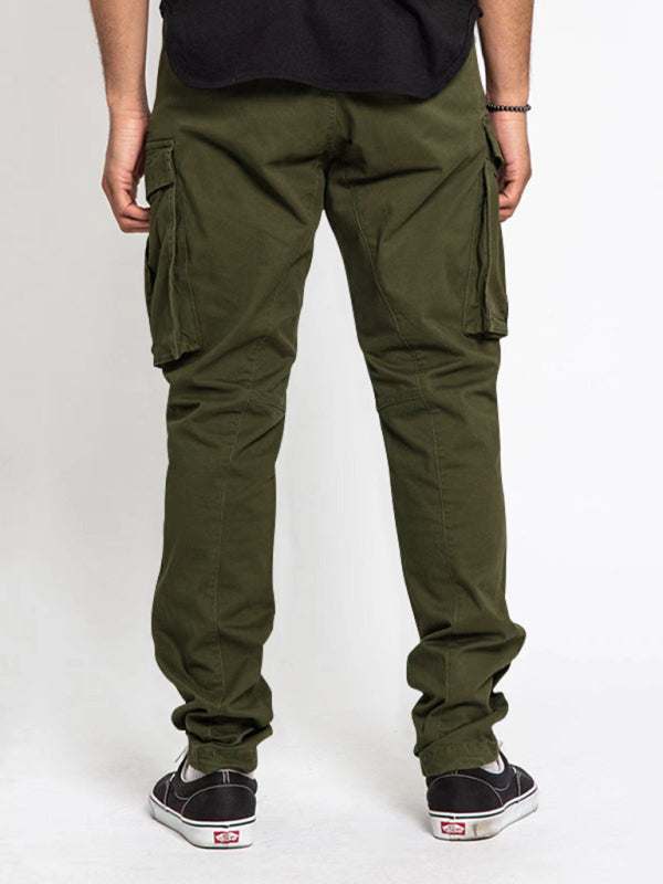 Versatile Men's Multi-Pocket Casual Cargo Pants for Effortless Style and Comfort - MENLL