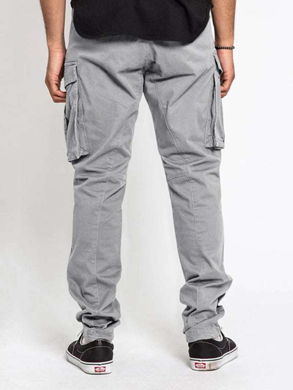 Versatile Men's Multi-Pocket Casual Cargo Pants for Effortless Style and Comfort - MENLL