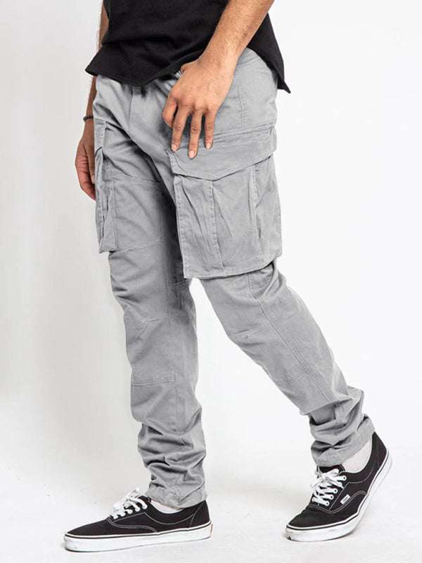 Versatile Men's Multi-Pocket Casual Cargo Pants for Effortless Style and Comfort - MENLL