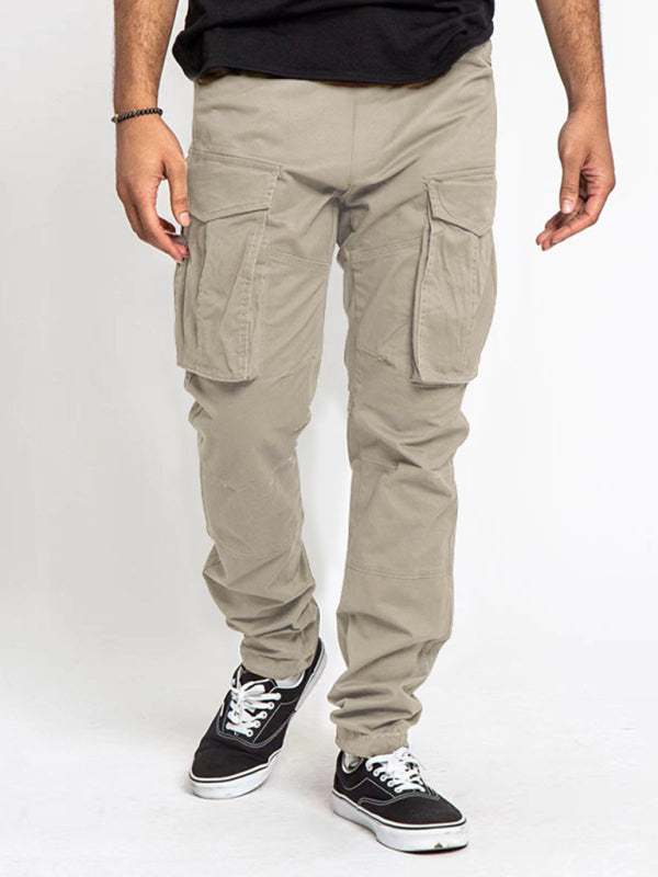 Versatile Men's Multi-Pocket Casual Cargo Pants for Effortless Style and Comfort - MENLL