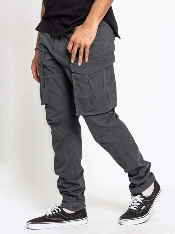 Versatile Men's Multi-Pocket Casual Cargo Pants for Effortless Style and Comfort - MENLL