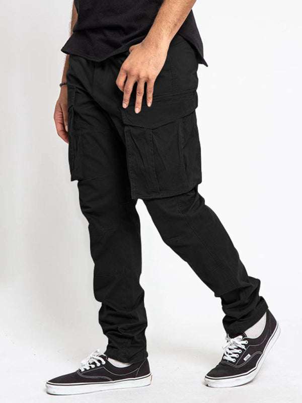 Versatile Men's Multi-Pocket Casual Cargo Pants for Effortless Style and Comfort - MENLL