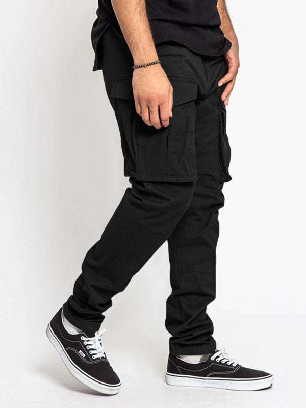 Versatile Men's Multi-Pocket Casual Cargo Pants for Effortless Style and Comfort - MENLL