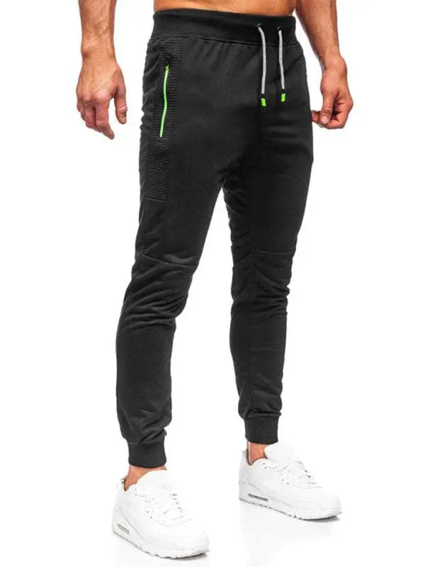Stylish Men's Casual Sweatpants with Contrast Pocket Design - Perfect for Everyday Comfort - MENLL
