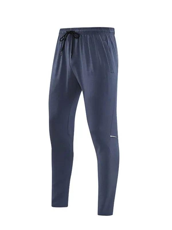 Men's Ultimate Quick-Dry Stretchy Fitness Trousers for Outdoor Adventure and Casual Running - MENLL