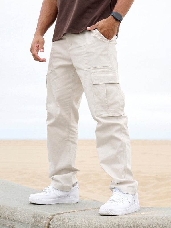 Versatile Men's Spliced Casual Sports Overalls - Easygoing Comfort for Spring & Summer Adventures - MENLL