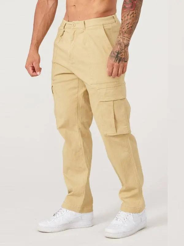 Versatile Men's Spliced Casual Sports Overalls - Easygoing Comfort for Spring & Summer Adventures - MENLL