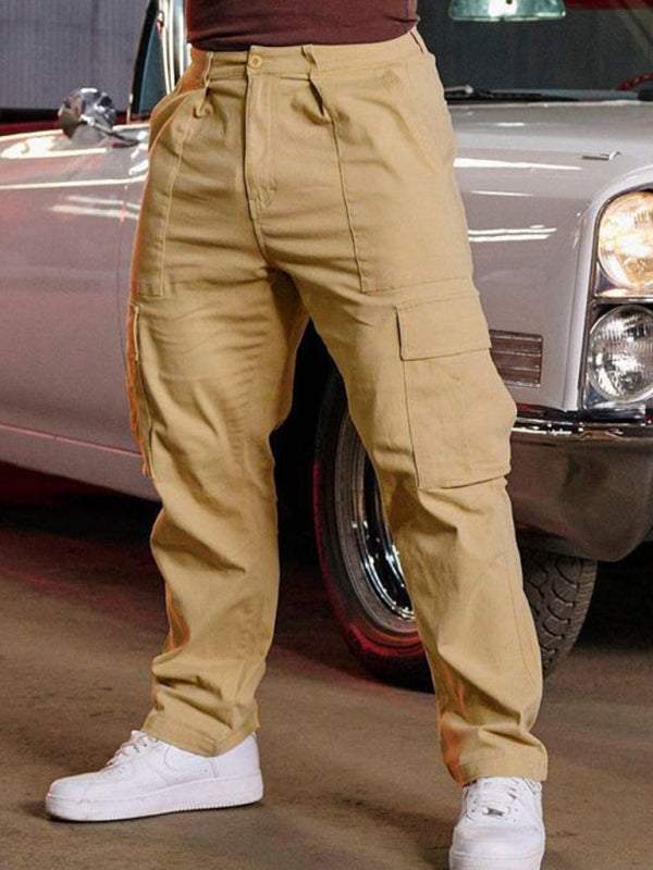Versatile Men's Spliced Casual Sports Overalls - Easygoing Comfort for Spring & Summer Adventures - MENLL