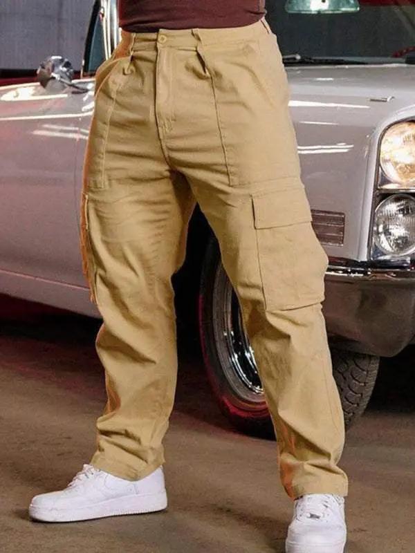 Versatile Men's Spliced Casual Sports Overalls - Easygoing Comfort for Spring & Summer Adventures - MENLL
