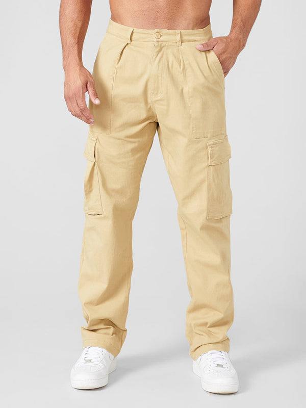 Versatile Men's Spliced Casual Sports Overalls - Easygoing Comfort for Spring & Summer Adventures - MENLL