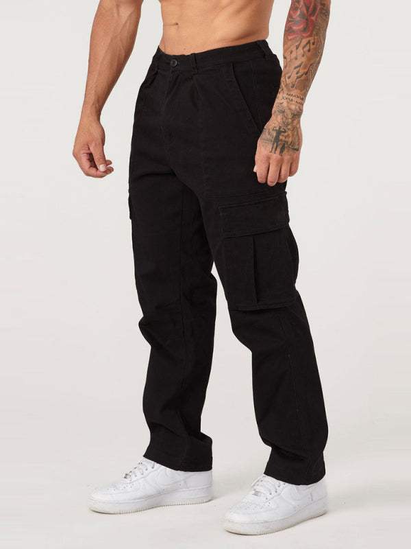 Versatile Men's Spliced Casual Sports Overalls - Easygoing Comfort for Spring & Summer Adventures - MENLL