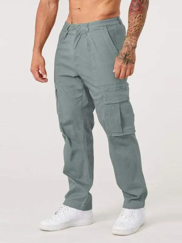 Versatile Men's Spliced Casual Sports Overalls - Easygoing Comfort for Spring & Summer Adventures - MENLL