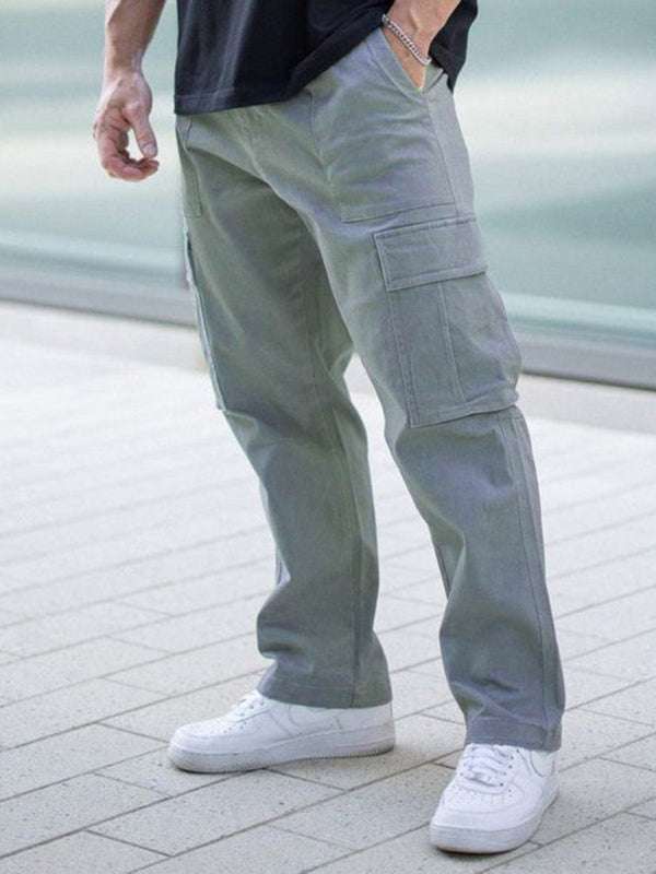 Versatile Men's Spliced Casual Sports Overalls - Easygoing Comfort for Spring & Summer Adventures - MENLL