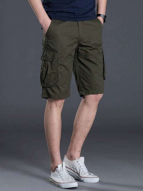 Lightweight Casual Multi-Pocket Shorts for Effortless Summer Style - MENLL