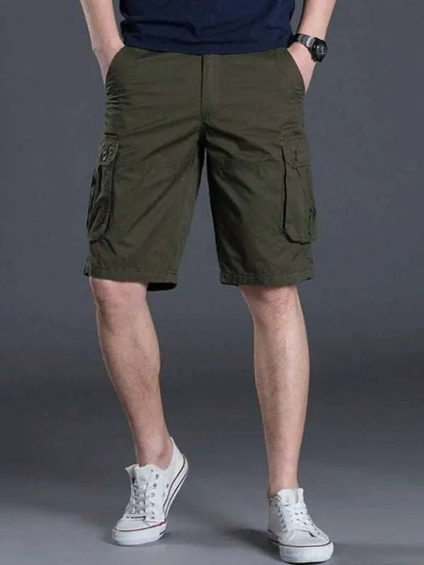 MENLL Lightweight Cargo Shorts Men's Casual Multi-Pocket Outdoor Utility Shorts by MENLL