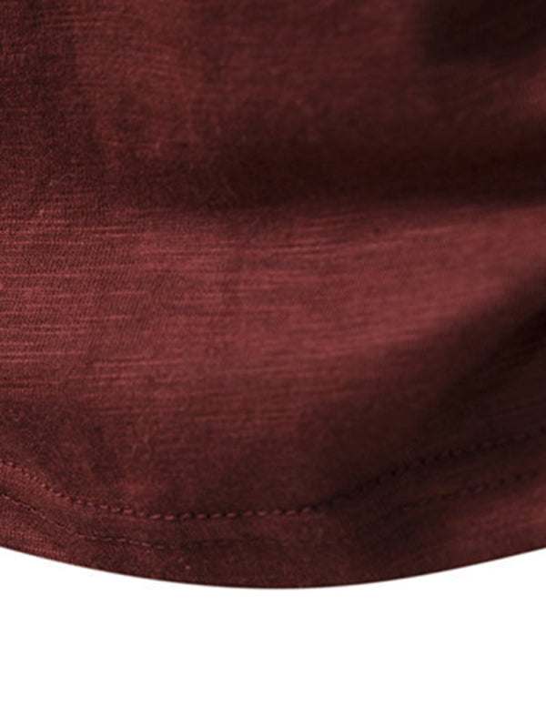 Classic Comfort: Men's Short Sleeve Casual Henley T-Shirt for Effortless Style - MENLL