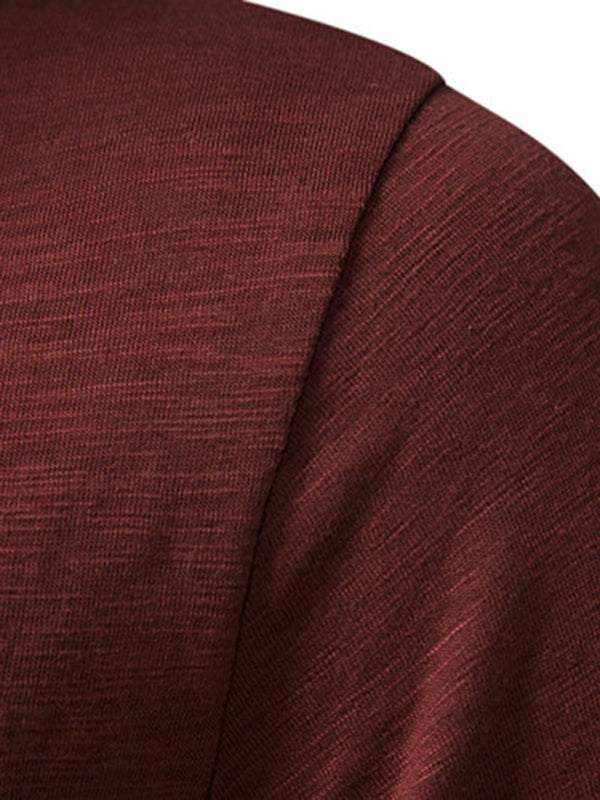 Classic Comfort: Men's Short Sleeve Casual Henley T-Shirt for Effortless Style - MENLL
