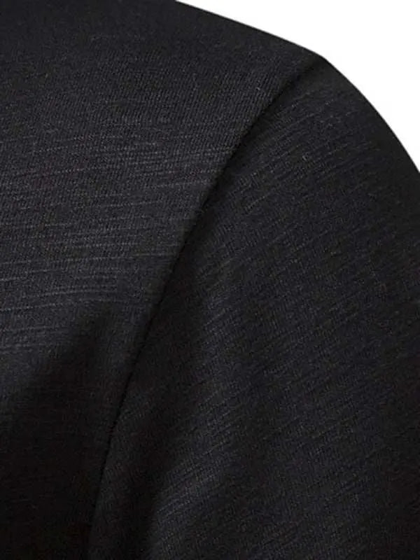 Classic Comfort: Men's Short Sleeve Casual Henley T-Shirt for Effortless Style - MENLL