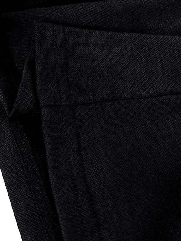 Stylish Contrast Long-Sleeve V-Neck Polo Shirt for Men - Elevate Your Casual Wardrobe - MENLL