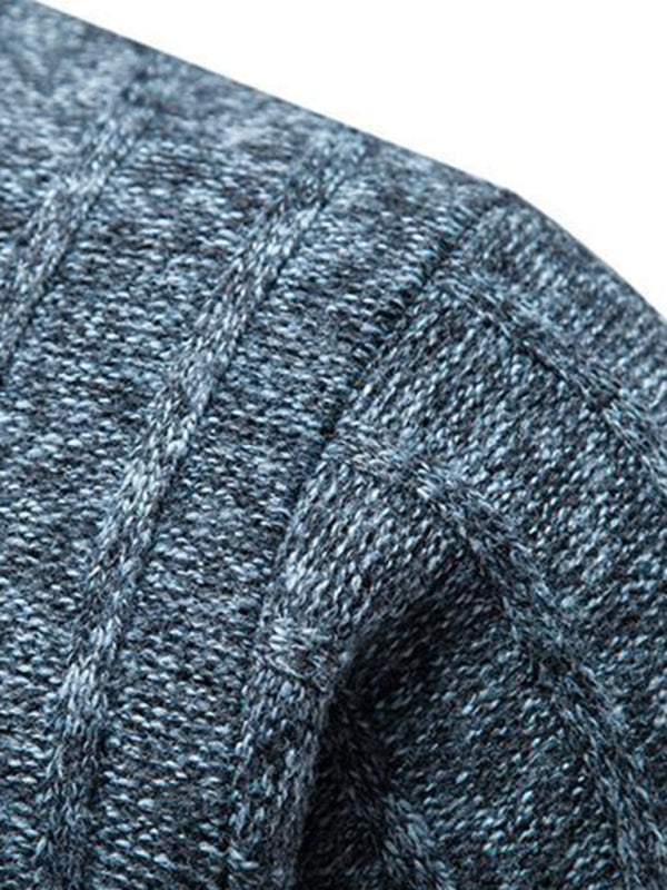 Stilvoller Herren-Cardigan mit Reißverschluss und Stehkragen für Komfort im Frühling und Sommer