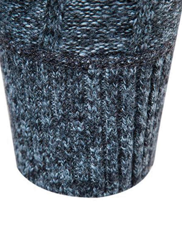 Stilvoller Herren-Cardigan mit Reißverschluss und Stehkragen für Komfort im Frühling und Sommer