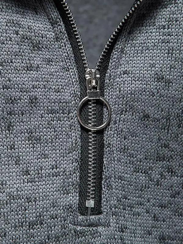 Stylish Men's Turtleneck Zipper Sweatshirt - Soft, Wrinkle-Resistant Comfort for Every Occasion - MENLL