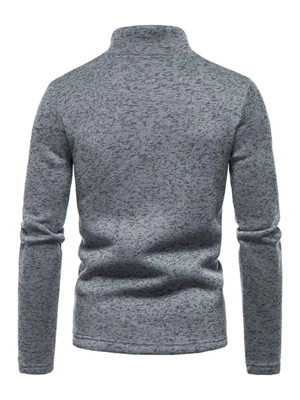 Stylish Men's Turtleneck Zipper Sweatshirt - Soft, Wrinkle-Resistant Comfort for Every Occasion - MENLL