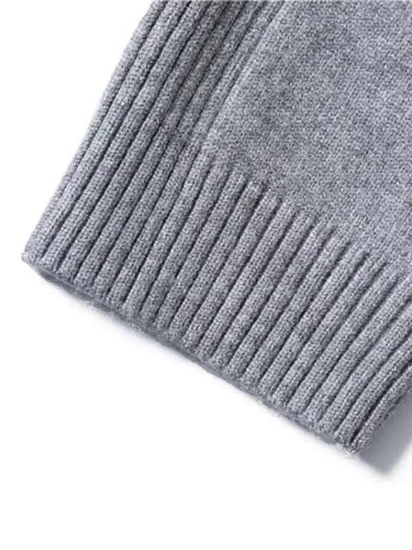 Cozy Casual Turtleneck Pullover Sweater for Men - Perfect Spring-Summer Knitwear! - MENLL