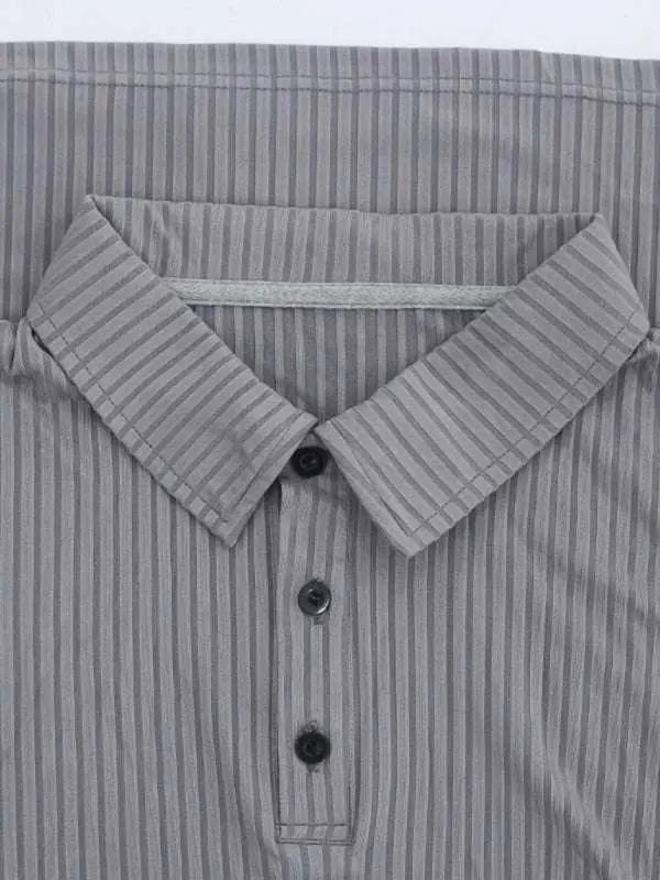 Elevate Your Style: Versatile Men's Long Sleeve Polo T-Shirt for All Seasons - MENLL