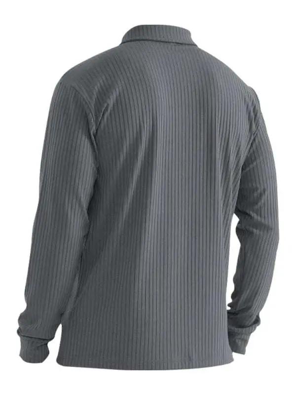 Elevate Your Style: Versatile Men's Long Sleeve Polo T-Shirt for All Seasons - MENLL