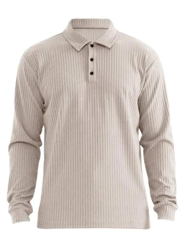 Elevate Your Style: Versatile Men's Long Sleeve Polo T-Shirt for All Seasons - MENLL