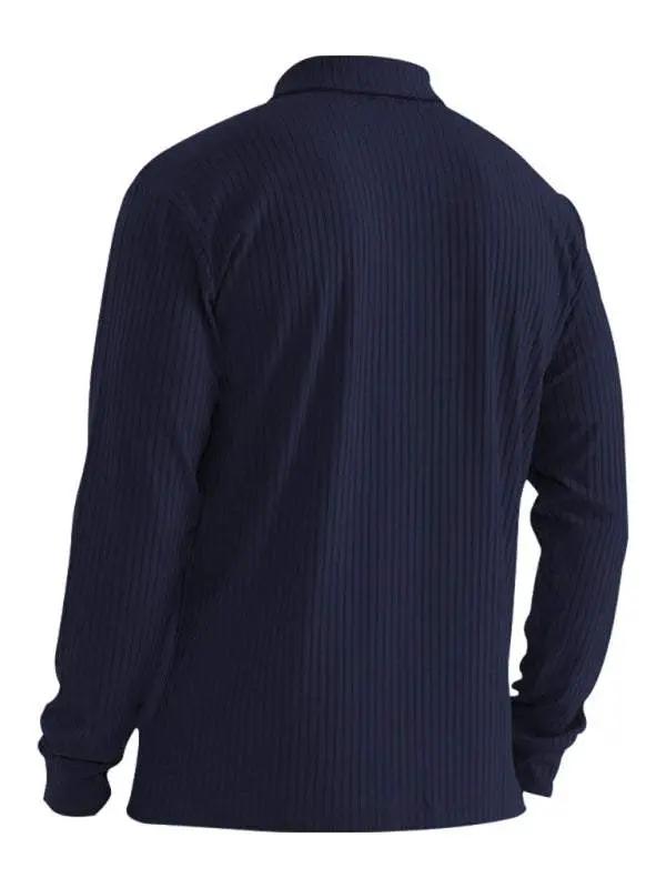 Elevate Your Style: Versatile Men's Long Sleeve Polo T-Shirt for All Seasons - MENLL