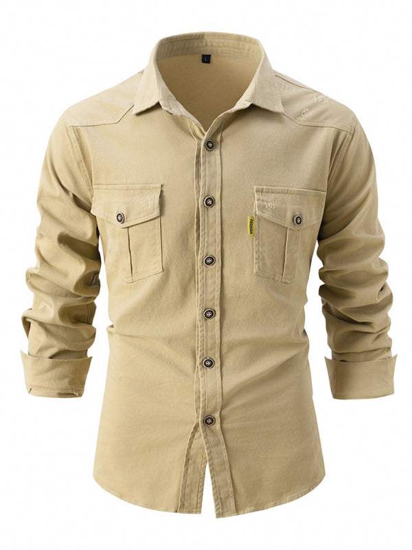 Stylish Long Sleeve Casual Business Shirt for Men – Elevate Your Everyday Look - MENLL